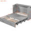 Lit double en gris, tiroir, douilles et ports, poulie pour l'espace - Conscious Home Designs gris avec tiroir et poulie, super petites salles de sport