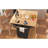 55.7" Large Kitchen Island With 2 Drop Leaf, Rolling, Power Outlet, Folding Table For Use, 3 Drawers, Black Socket, Dining Table, Storage Area Unit Cabinet Box,-401803699