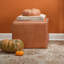Square Leather Pouf-357697716-357697717
