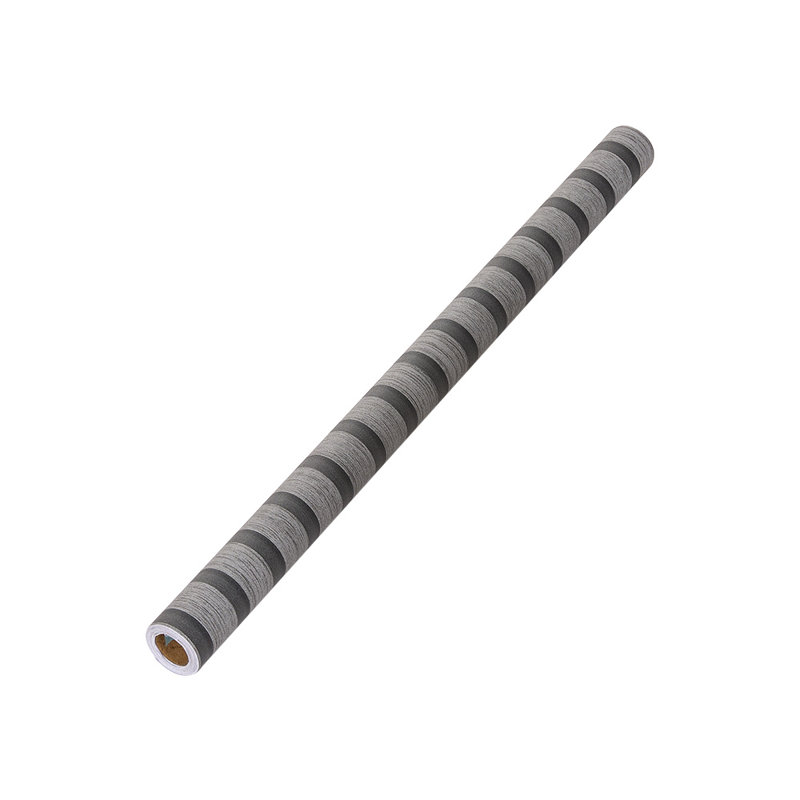 Self-Adhesive Wood Grain Stripe PVC Wallpaper, 500 cm L x 60 cm W, Grey
