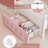 ⭐️ Magical Princess Bed for Kids | Twin Size with LED Lights & USB Charging | Pink-1081590096-1076265377