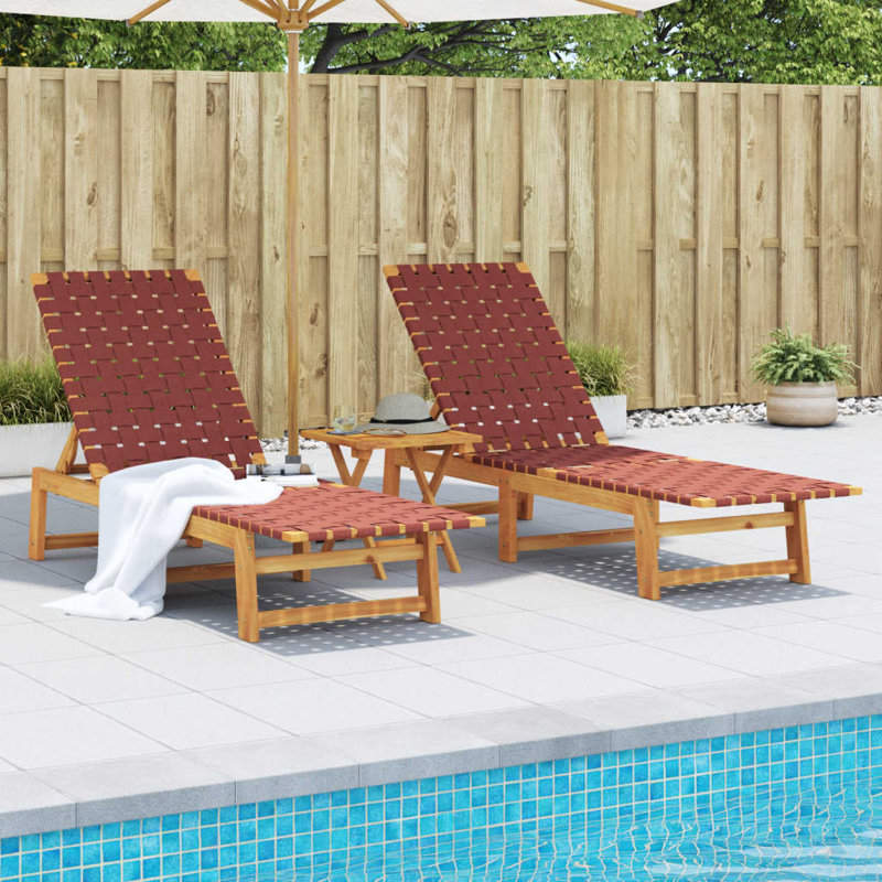 157cm Long Chaise Lounge Set