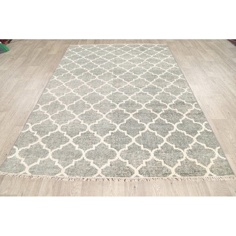 One-of-a-Kind 5'7" X 8' New Age Wool Area Rug in