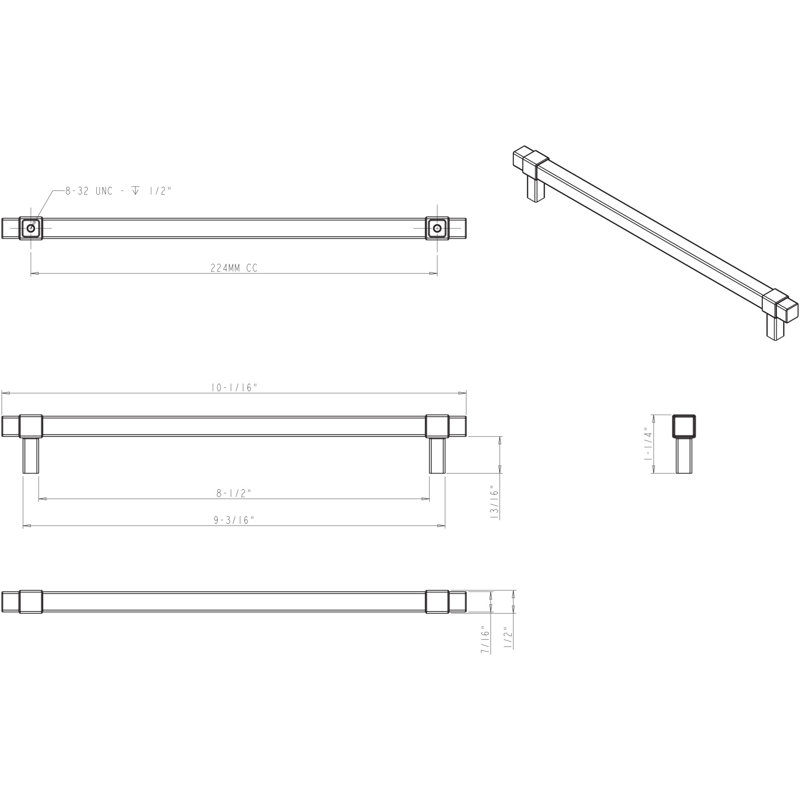 Zane 8.8189 Center to Center Bar Pull