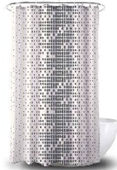Oxford Fabric Bathroom Shower Curtain Mildew Mould Resistant 180 X 180 Cm
