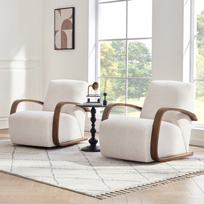 Brehana Upholstered Swivel Armchair