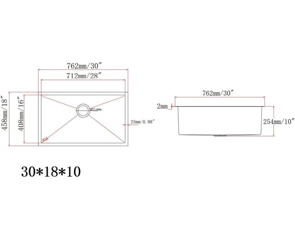 Dimensions du produit