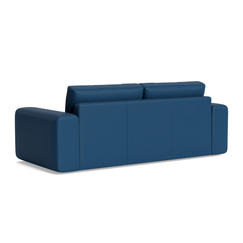 The OG Sofa (85"), Bison Deep Blue Top Grain Leather