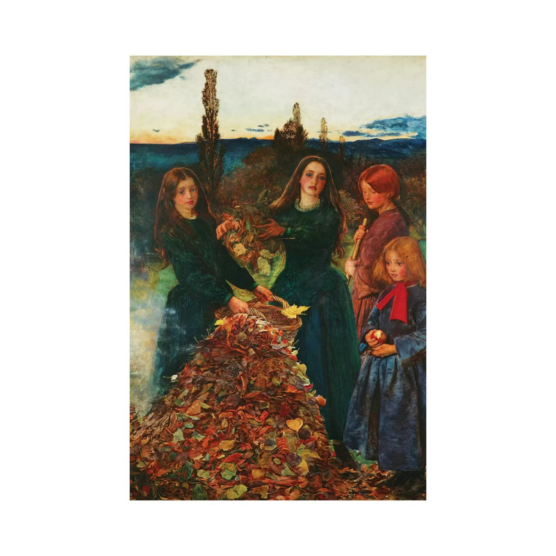 Autumn Leaves, 1856 by Sir John Everett Millais - Wrapped Canvas Gallery-Wrapped Canvas Giclée, 20.32 cm H x 30.48 cm W