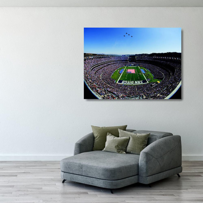 Qualcomm Stadium, 28" H x 38" W