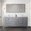 72 po X P 22 po D Meuble-lavabo double avec comptoir en marbre de Carrare et robinet-974607382-974607387-974607385