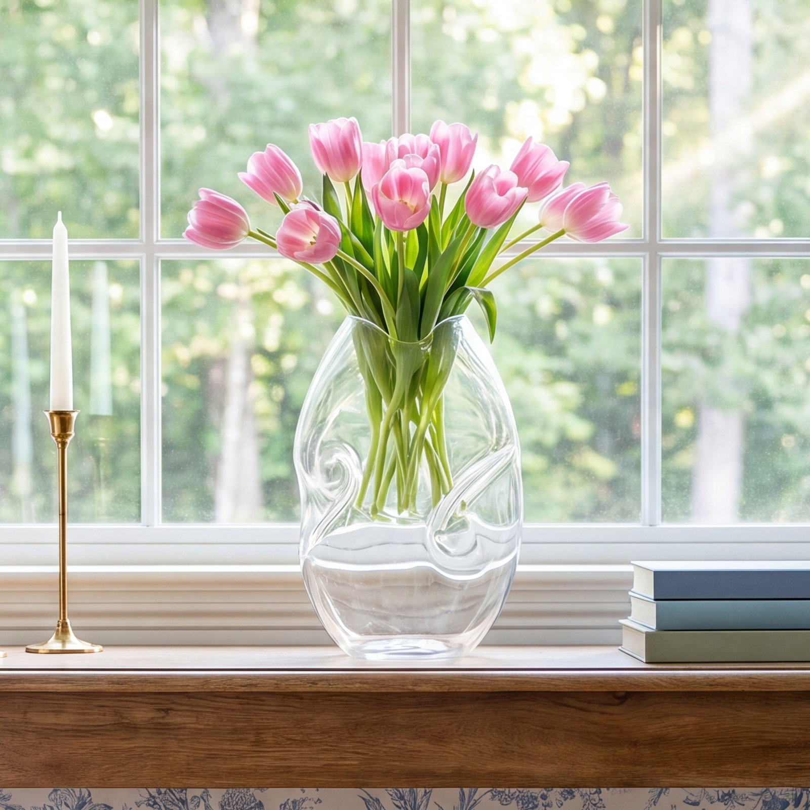 6.75'' Handmade Glass Table Vase
