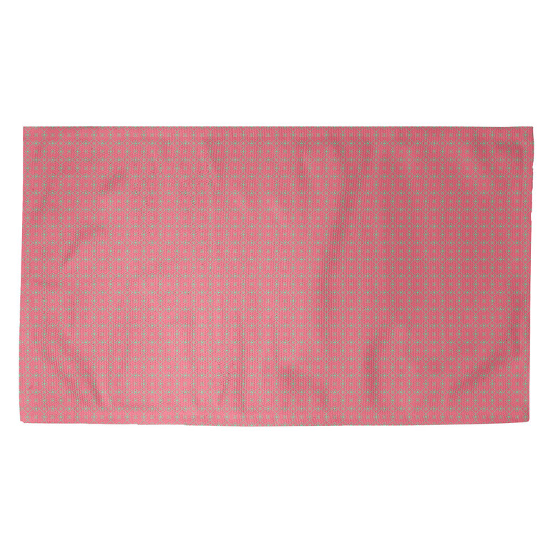 Tapis de porte d’intérieur napperon Kitterman, Rectangulaire 2 pi 1,5 po x 3 pi 4 po, Rouge