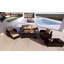 Glenover 5 - Person Wicker Patio Dining Set with Rectangular Table , Cushions Included