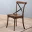 Ensemble de 2 chaises d'appoint de salle à manger en chêne foncé