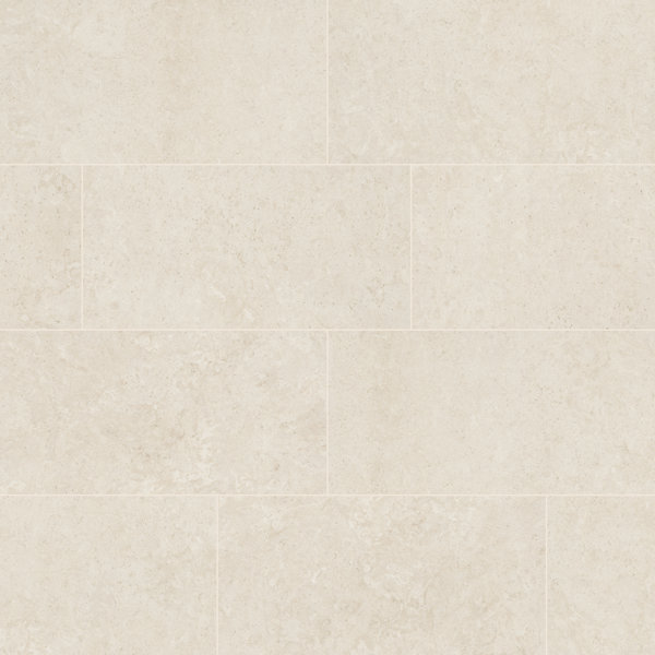 Mele Crema Luna 12 in. x 24 in. Lappato 3D Porcelain Stone Look Floor And Wall Tile