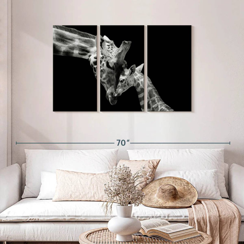 Brampt Doting Mother Giraffe, 28" H x 45" W