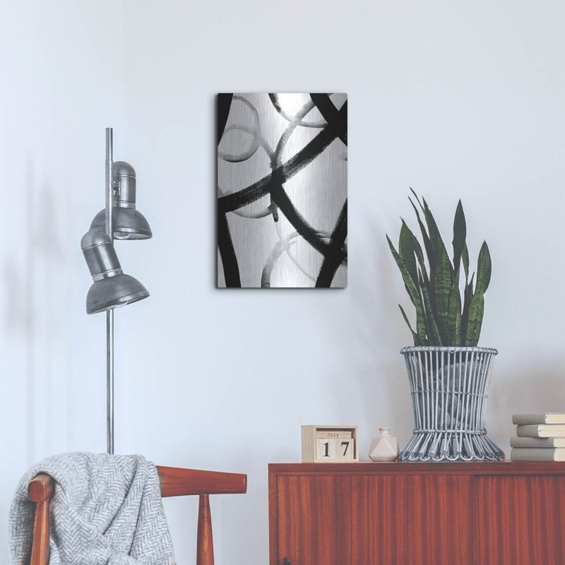 «Mon monochrome Ripple I» par Grace Popp, H 24 po x l 16 po