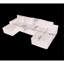 Pasqualine Upholstered 65.89 " Fabric Sectional