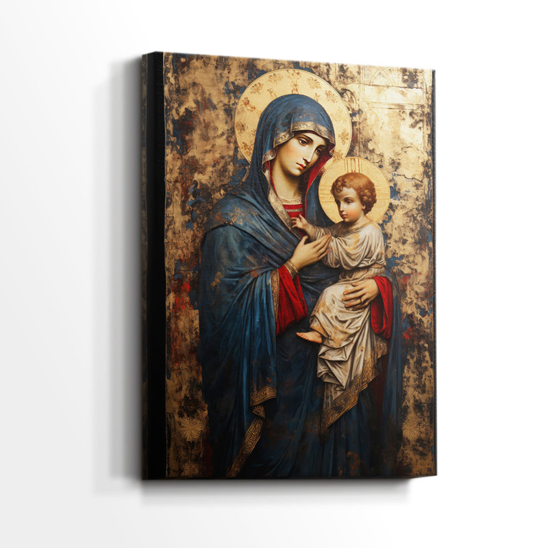 Religieux - XCII - Toile tendue avec châssis de qualité supérieure, prête à être accrochée