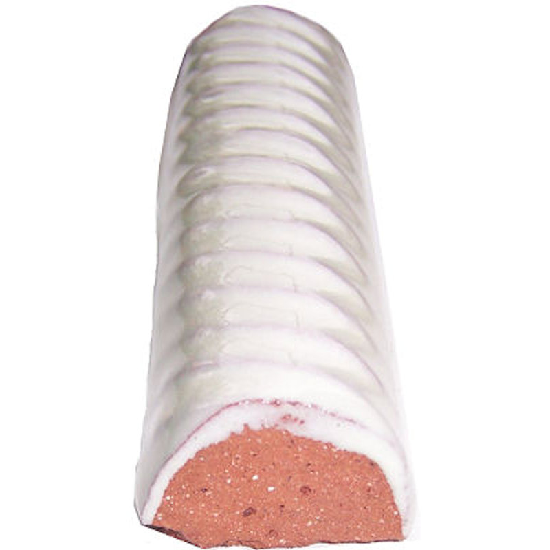 1" 5pcs TalaMex Mexican Talavera Clay Rope, 1" W x 4" L, White