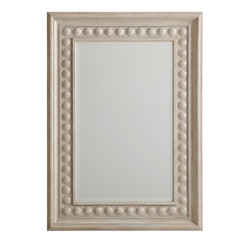 Malibu Wood Flat Wall Mirror, Dune