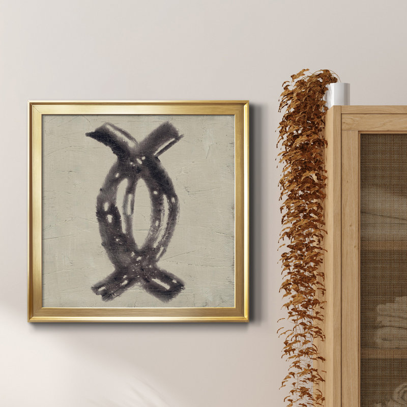 «The Seven Principles IV», reproduction encadrée de qualité supérieure - prête à être accrochée, Toile avec cadre doré