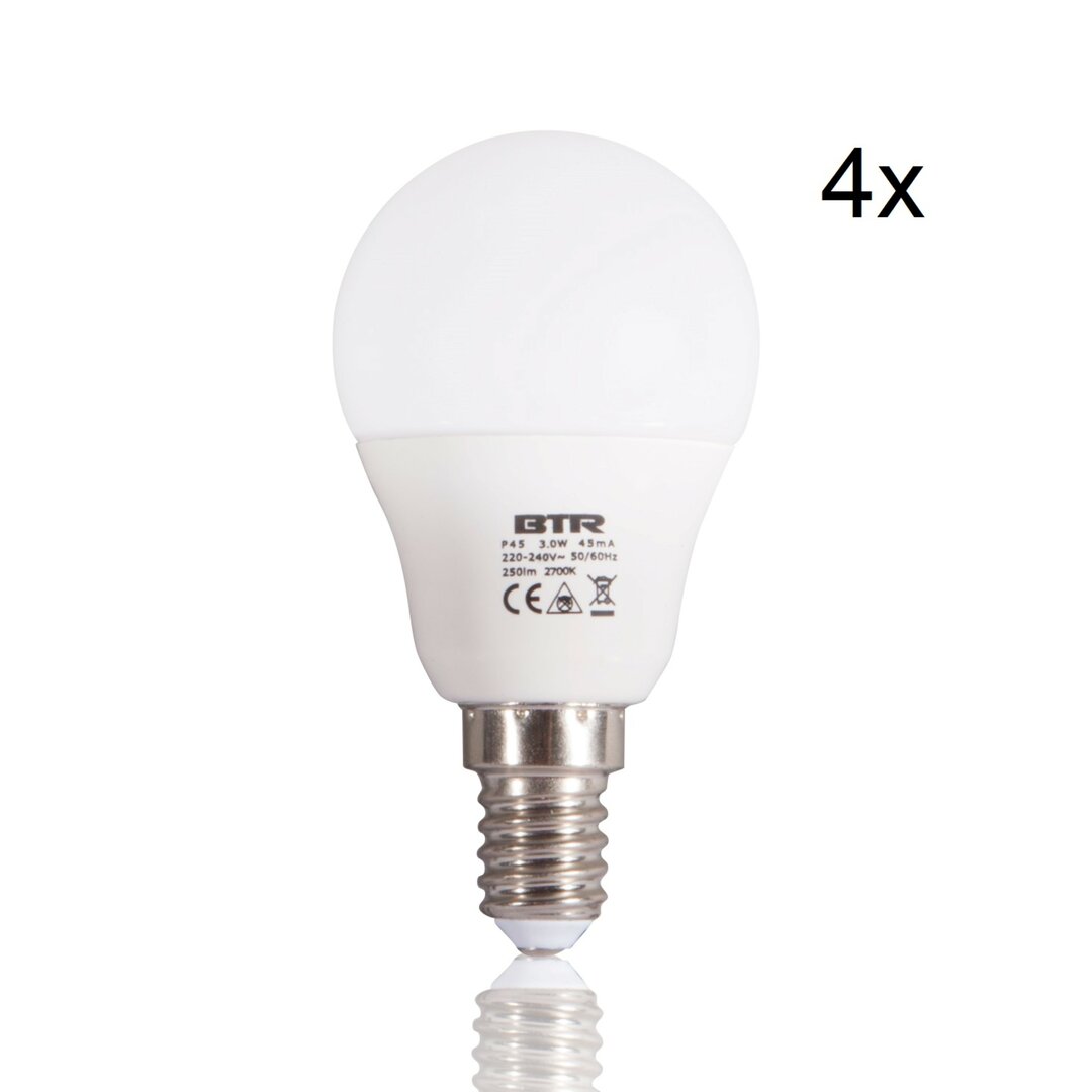 4-tlg. LED-Set 5,5W E14 Spurgeon