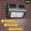 Filzer Matte Black 18Cm H Hardwired Integrated LED Outdoor Wall Lantern