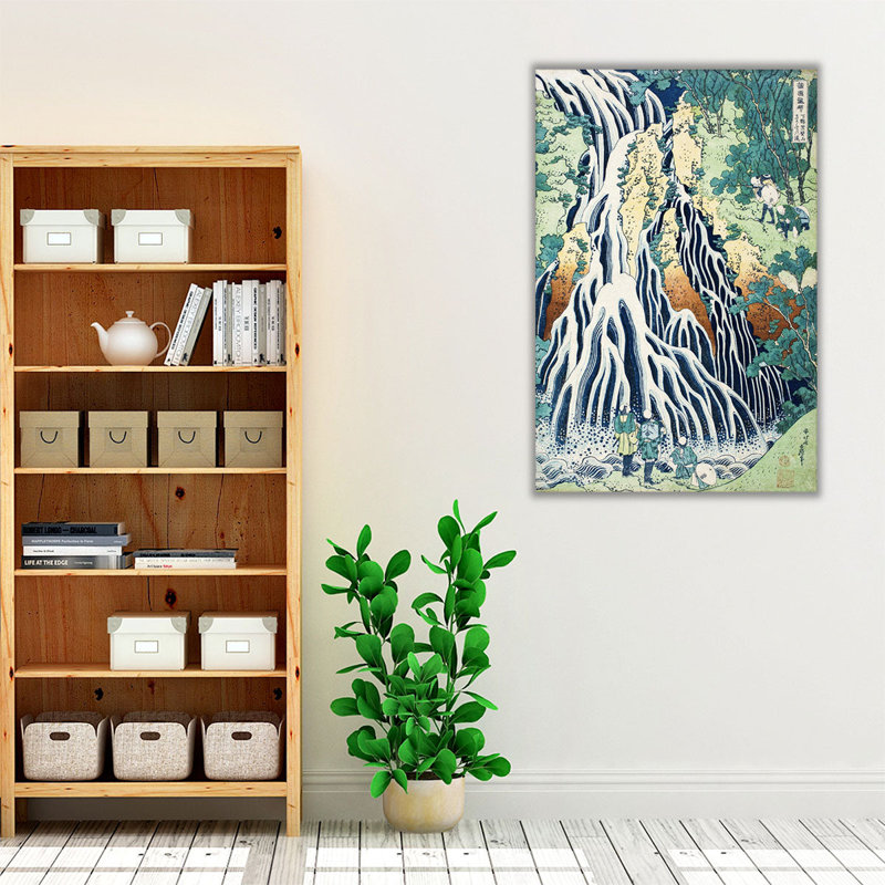 «Kirifuri Fall On Kurokami Mount», reproduction d'art sur toile, H 48 po x l 32 po