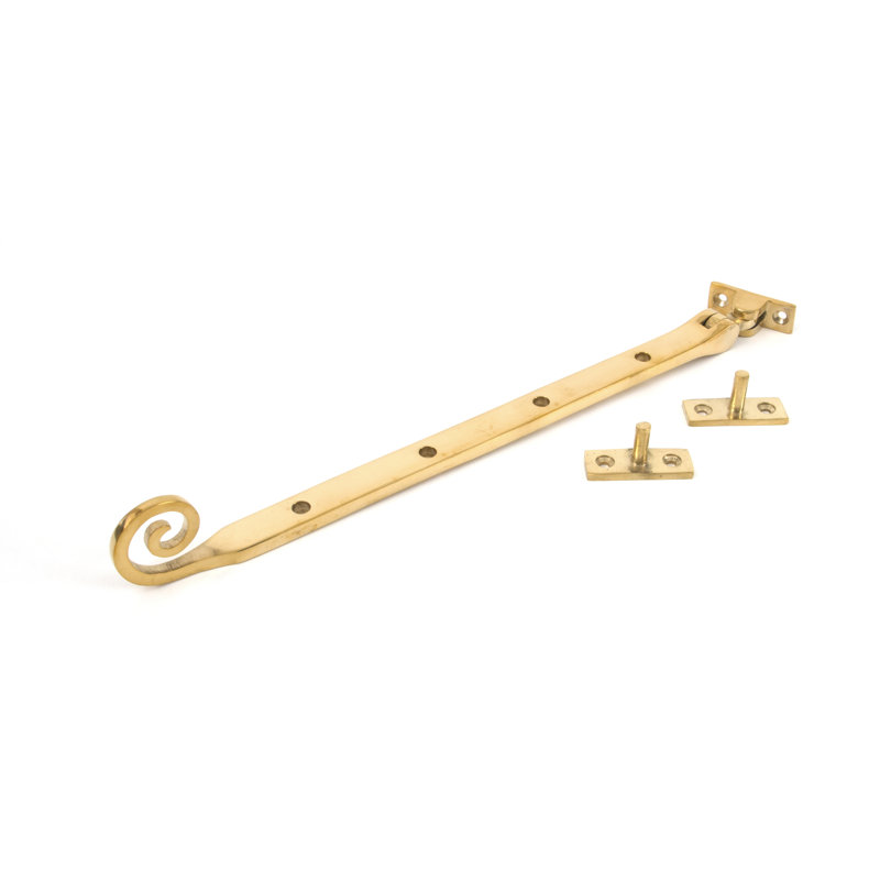 Monkeytail Stay Door Accessory, Polished Brass, 32" W