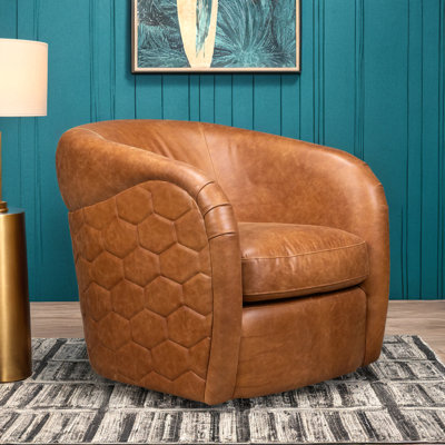 Mylasha Upholstered Swivel Armchair