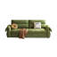 Canapé-lit modulaire en velours vert avec rangement-117168579-117168583