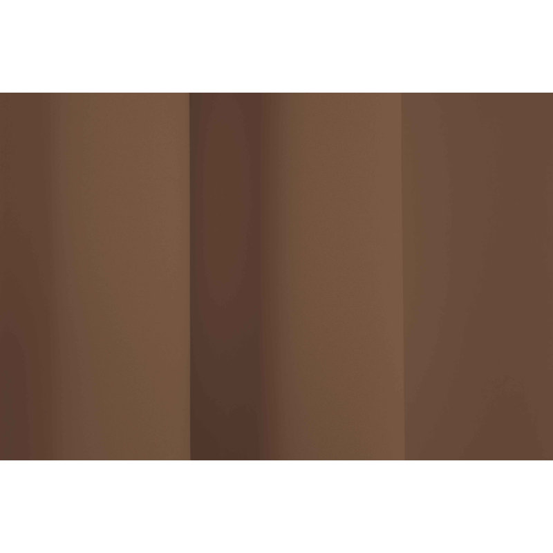 Zoee Eyelet Blackout Curtain, 145cm Width x 245cm Drop, Brown