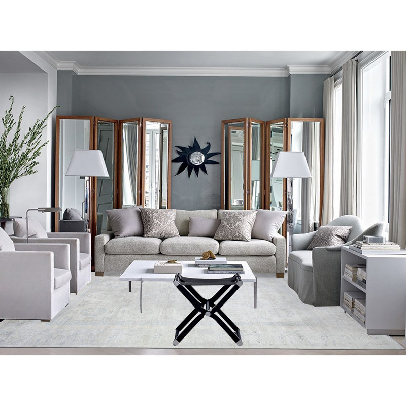 Tapis gris en laine noué à la main 10 pi 1 po x 14 pi 4 po Peshawar Khotan B7253F558F5F4E1295CDAA12AF324F17