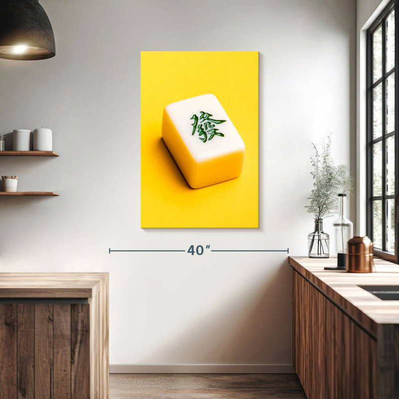 Chinese Mahjong Tile, 39" H x 26" W