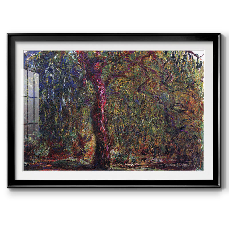 Saule Weeping par Monet, Noir, H 27 po x l 39 po x P 1,5 po