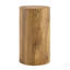 Ensemble de tables basses modernes et minimalistes de deux tables basses en bois aggloméré à motif de marbre de couleur bois. La table cylindrique avec son design à motif s'intègre facilement dans une variété de styles d'intérieur.