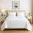Solid Color 3-Piece Quilt Set with Cotton Blend Shell & 100% Cotton Fill – Lightweight, Soft, All Season Bedding-83965857-83965858
