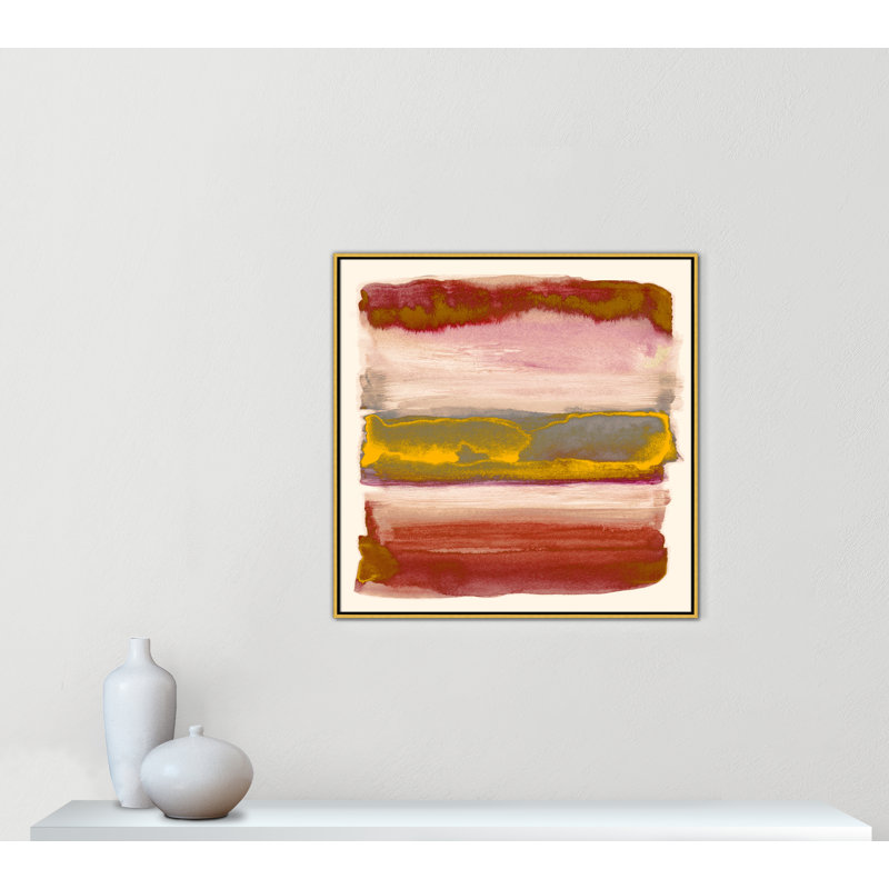 Imprimé «Yellow Sky II» par Nan, Or, H 37,5 po x l 37,5 po