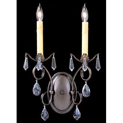 Lampe murale bougie 2 lumières Mallie