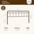 August Grove® Metal California King Size Headboard, Adjustable Height, Farmhouse Victorian Style, Steel Headboard Only For Bedroom, Easy Assembly, Brown-2010374291-2010374294