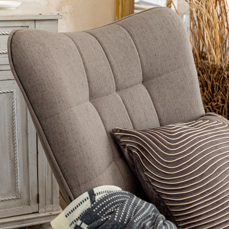 Adamo Rocking Chair, Grey