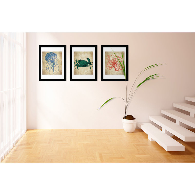 Sea Life Art poster Wall Sticker Set