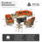 9-Piece Wicker Outdoor Sectional Seating Group With Lighted Coffee Table And Swivel Rocker Chairs,All Weather Patio Modular Conversation Set With Propane Fire Pit Table-1621940506