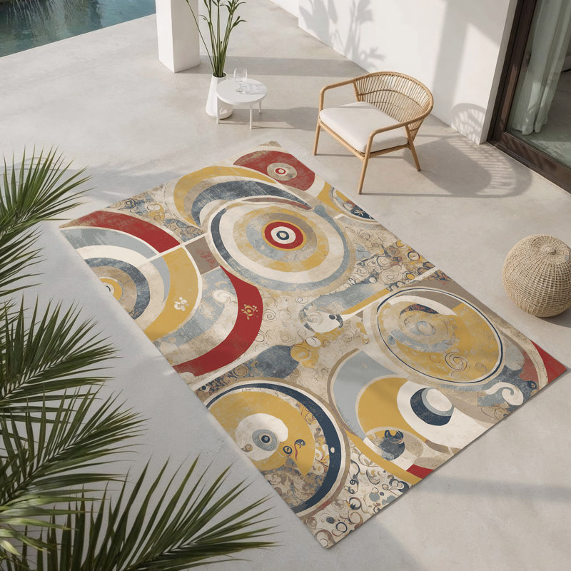 Tapis intérieur et extérieur Flashy Wiggle, Rectangle 1 pi 6 po x 2 pi 6 po