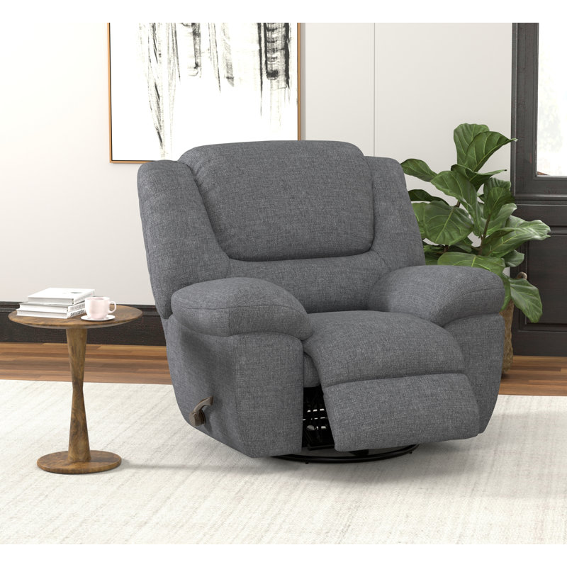 Fauteuil inclinable et pivotant Veria, Gris/beige, Manual