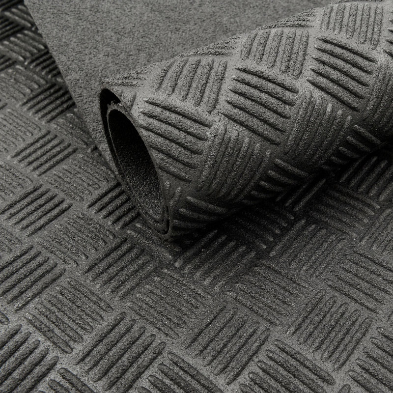 Ant-Slip Recycled Rubber Floor Mat 1.2M, 120cm W x 900cm L