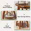Ensemble de 2 tables d'appoint rondes en bois massif, de petites tables rondes pour le salon ou la chambre.