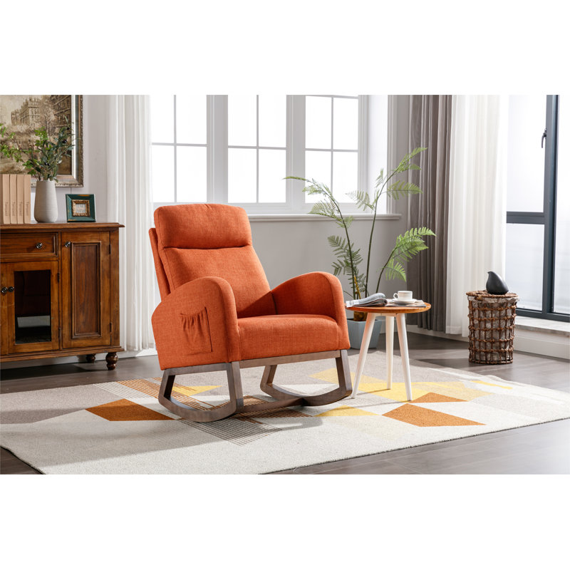 Chaise berçante de salon, Orange